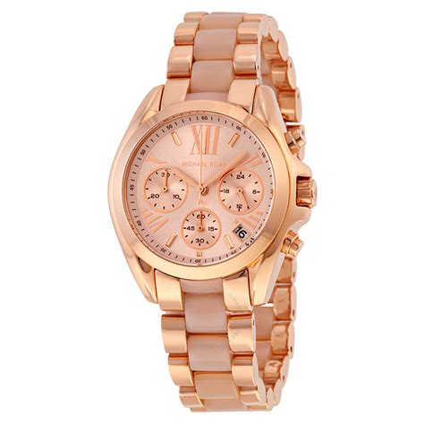 rose gold chronograph michael kors|Michael Kors chronograph ladies watch.